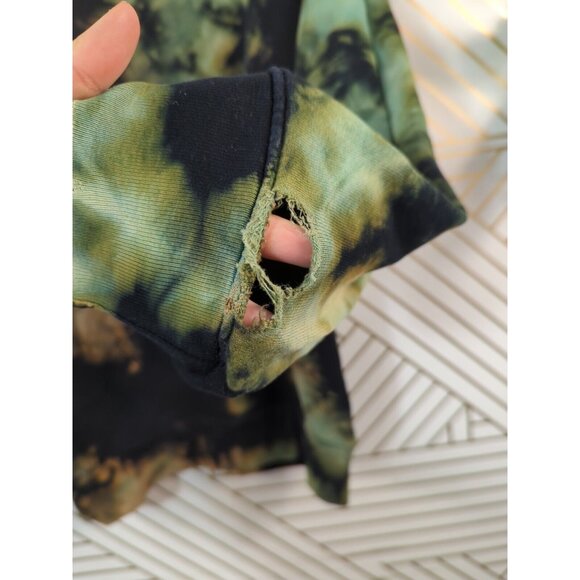 COTTON CITIZEN Women's Milan Crewneck Sweatshirt Tie Dye Distressed Size XS - Picture 8 of 8